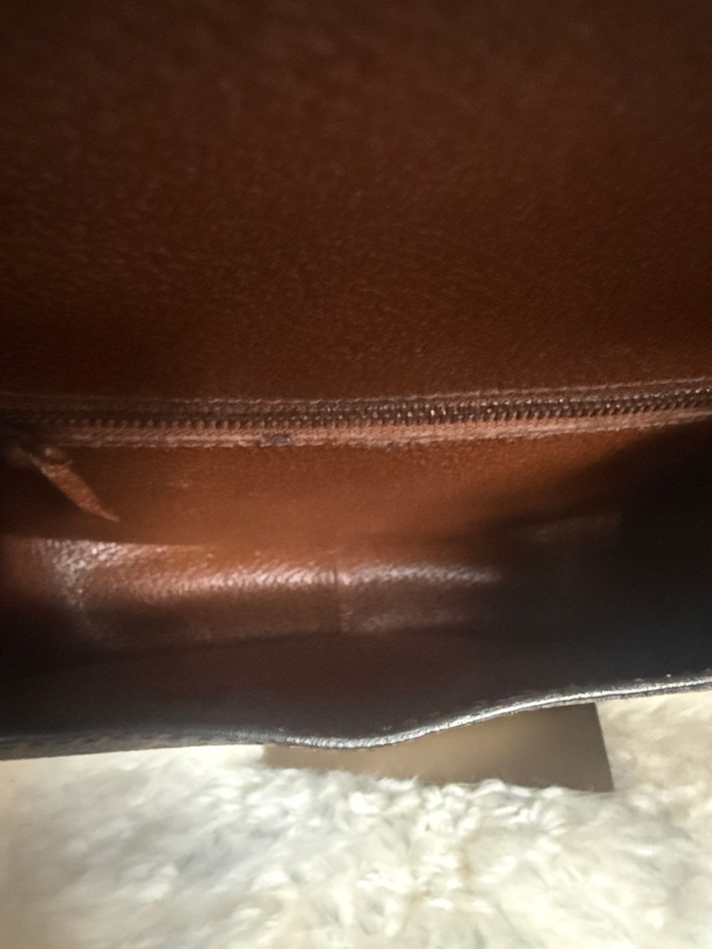 Louis Vuitton Monogram Canvas Saint Cloud Crossbody in Brown with Tan Trim - Picture 7 of 9